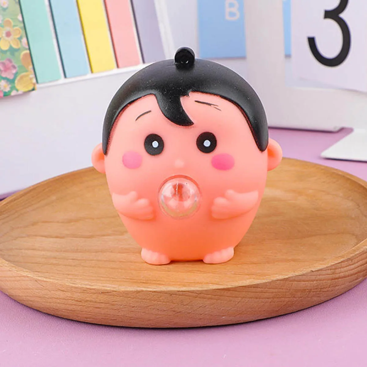 柔らかい吐き出しバブルおもちゃ漫画の小さな男の子柔らかい粘着性スクイッシュストレス解消おもちゃ子供用スクイーズボール感覚フィジェットおもちゃ面白いギフト