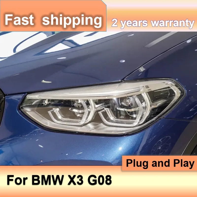 

Car Accessories for BMW X3 LED Head Lamp 2018-2021 BMW X3 G08 Headlight DRL Turn Signal High Beam Projector Lens