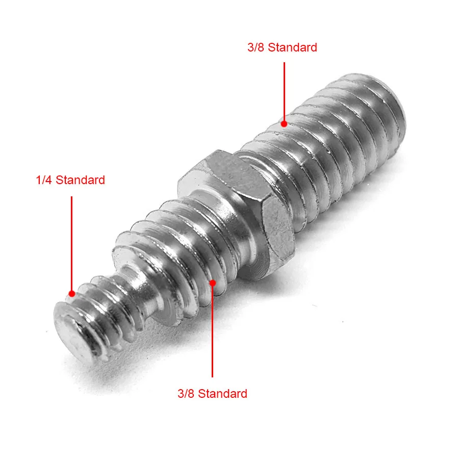 Metal 1/4 3/8 to 3/8 Adapter Screw for SIRUI BENRO TRIOPO Professional Tripod Monopod Center Axis Screw Photo Studio Accessories