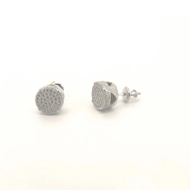 luxury jewelry 925 sterling silver earrings VVS moissanite earrings for women