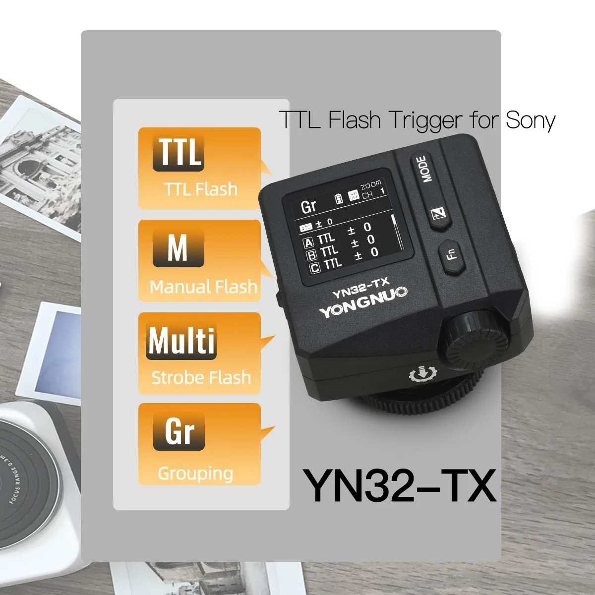 

YONGNUO YN32-TX Wireless Flash Transmitter For Sony trigger