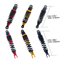 Rear Seat 250 260 270 290 310 330mm Motorcycle Damping Shock Absorber Struts Adjusting for moped scooter Street dirt bike NIU