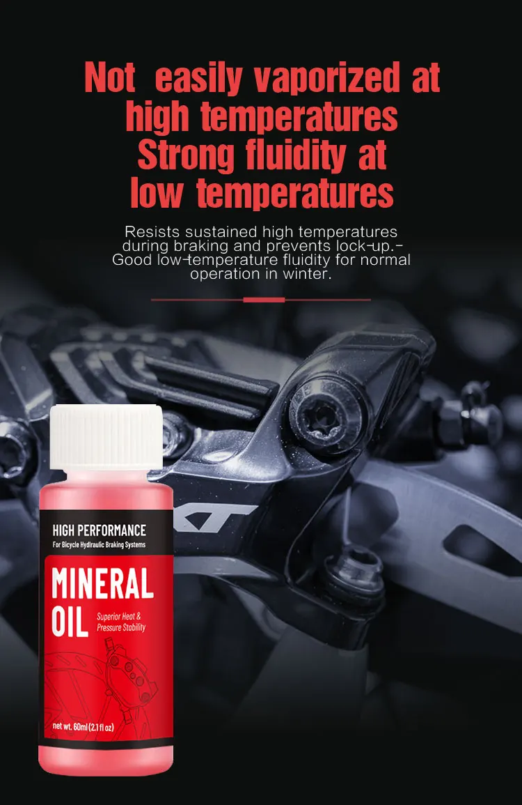 Mineralöl für Fahrradbremsen, 60 ml/2,1 oz, ideal für Shimano- und Tektro-Hydraulikbremssysteme, Mountainbike-Zubehör – Detail 5