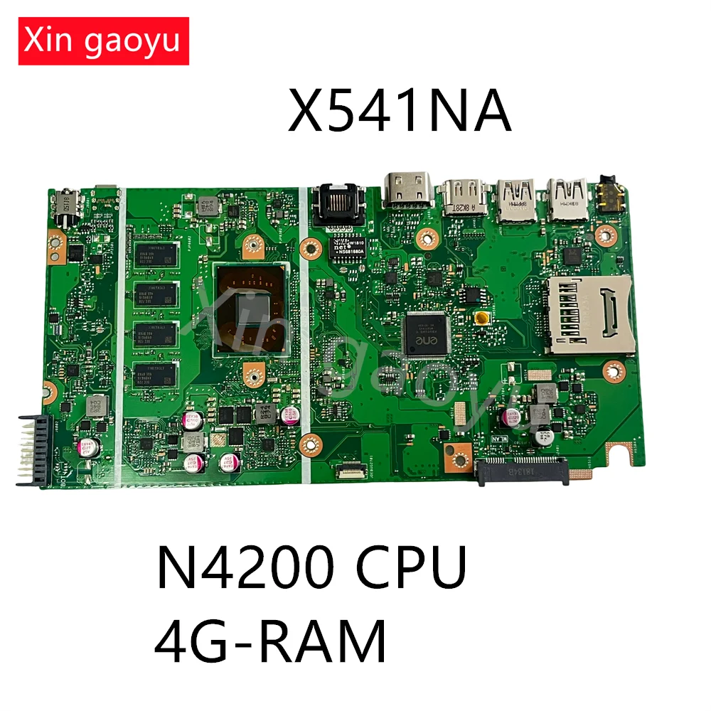 

NEW X541NA Portable Computer Motherboard Original For ASUS X541N Motherboard N4200 4G-RAM 100% Test perfectly
