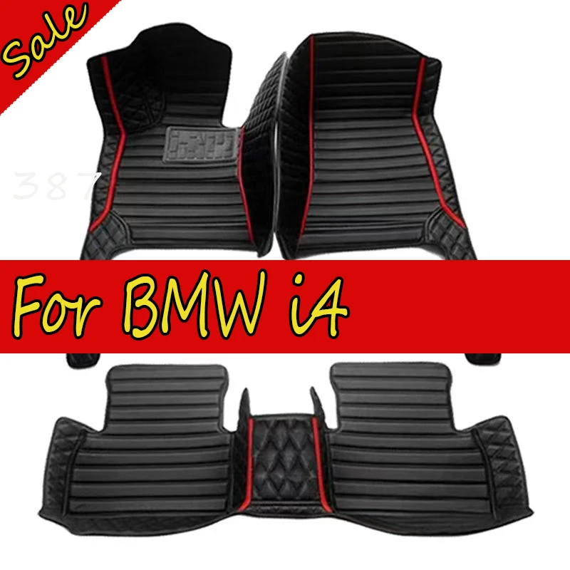 Alfombrillas de coche para BMW i4 2022, almohadillas personalizadas para los pies, cubierta de alfombra para automóvil, accesorios interiores