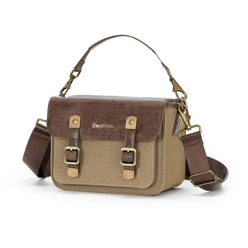 Cwatcun Retro single-shoulder camera bag - A lightweight  display picture 2