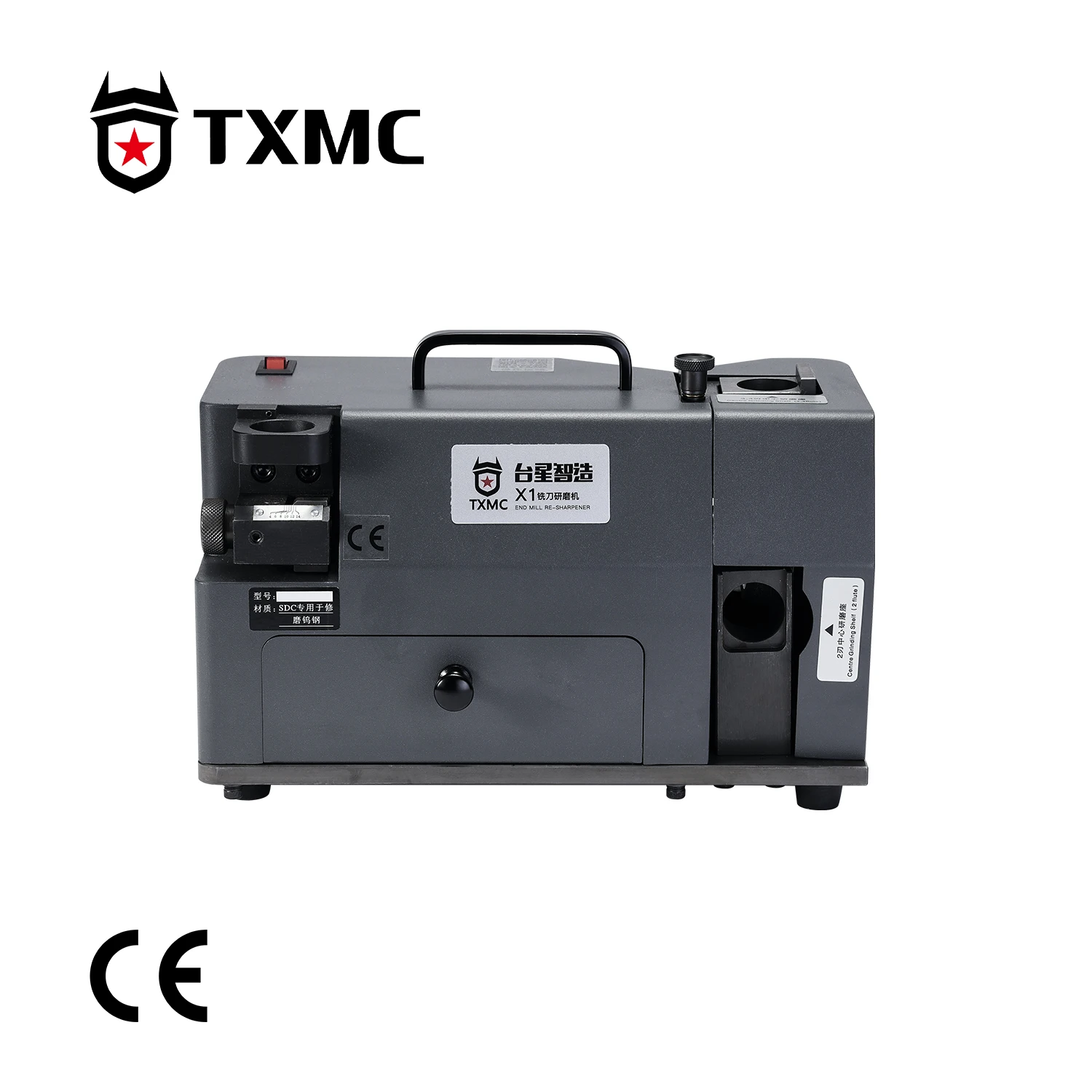

TXMC TX-X1 4-14mm Functional Compact Accurate Rapid 220V End Mill Sharpener Grinding Machine
