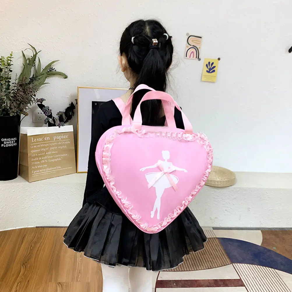 Mochila de Ballet, Tela Oxford Premium, Cierre de Cremallera, Bolso de Mano Portátil, Mochila Versátil para Niñas, Viajes, Escuela, Moda
