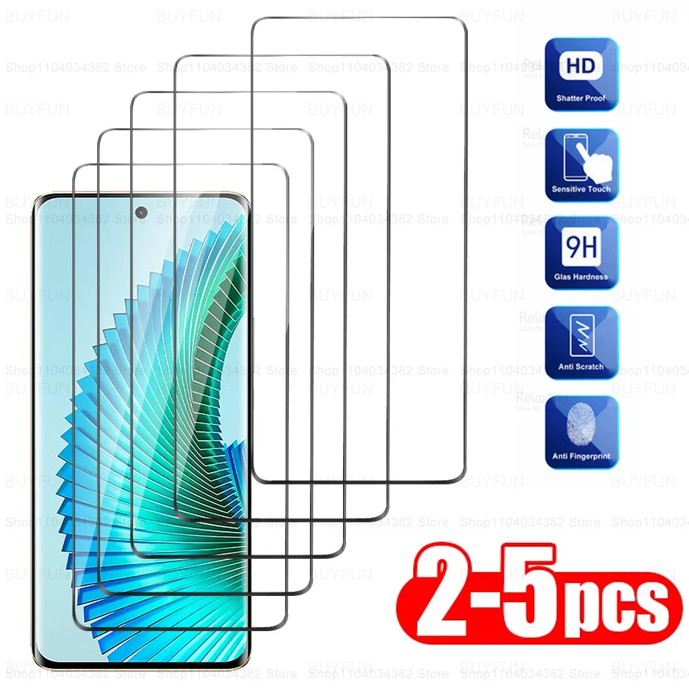 2-5Pcs Curved Tempered Glass For Honor Magic6 Lite Screen Protector X9b X9a Magic5 Light HonorX9b HonorX9a Magic6Lite Magic5Lite