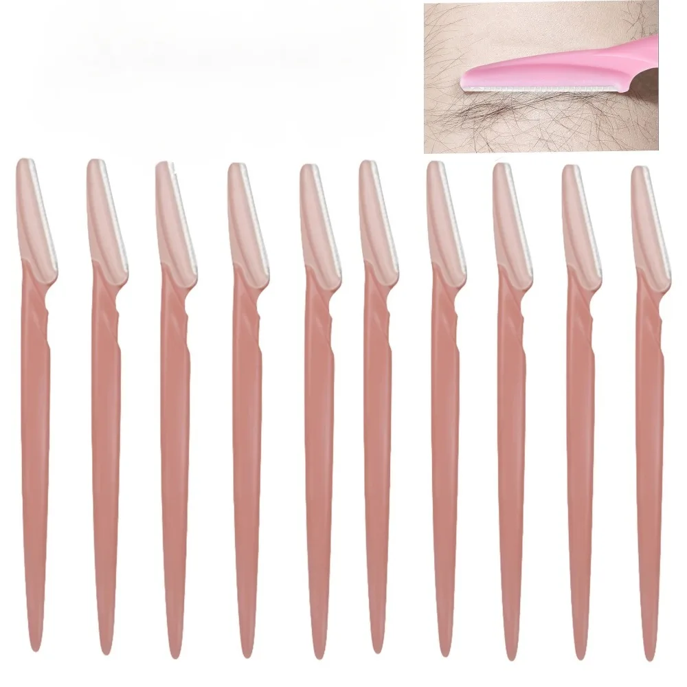 أداة قص الحواجب شفرة الوجه ماكينة حلاقة محمولة لإزالة شعر الحواجب وإزالة الشعر آمنة لقطع الحواجب أدوات المكياج أدوات التجميل