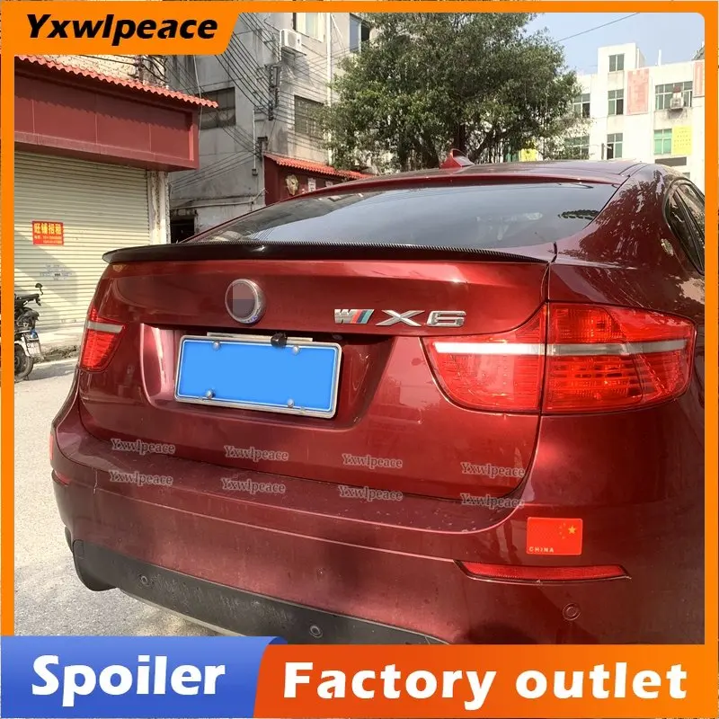 

For BMW X6 E71 Spoiler 2008 2009 2010 2011 2012 2013 2014 High Quality ABS Material Rear Trunk Lip Spoiler Car Styling