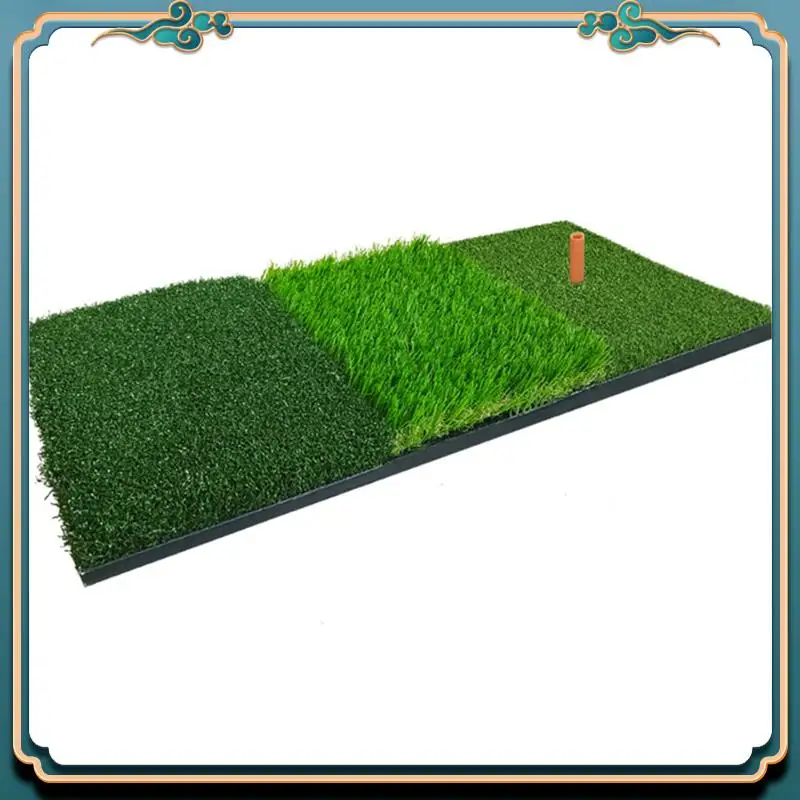 

Latest Golf Mat Portable With Rubber Socket Simulated Lawn Golf Training Lawn Mat