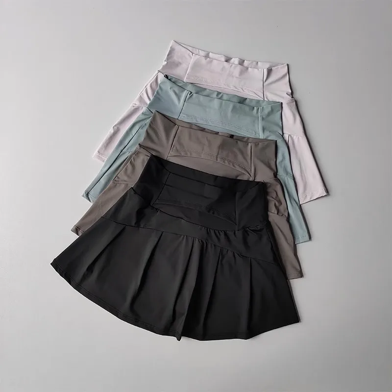 High Waist A-Line Sports Skort for Women
