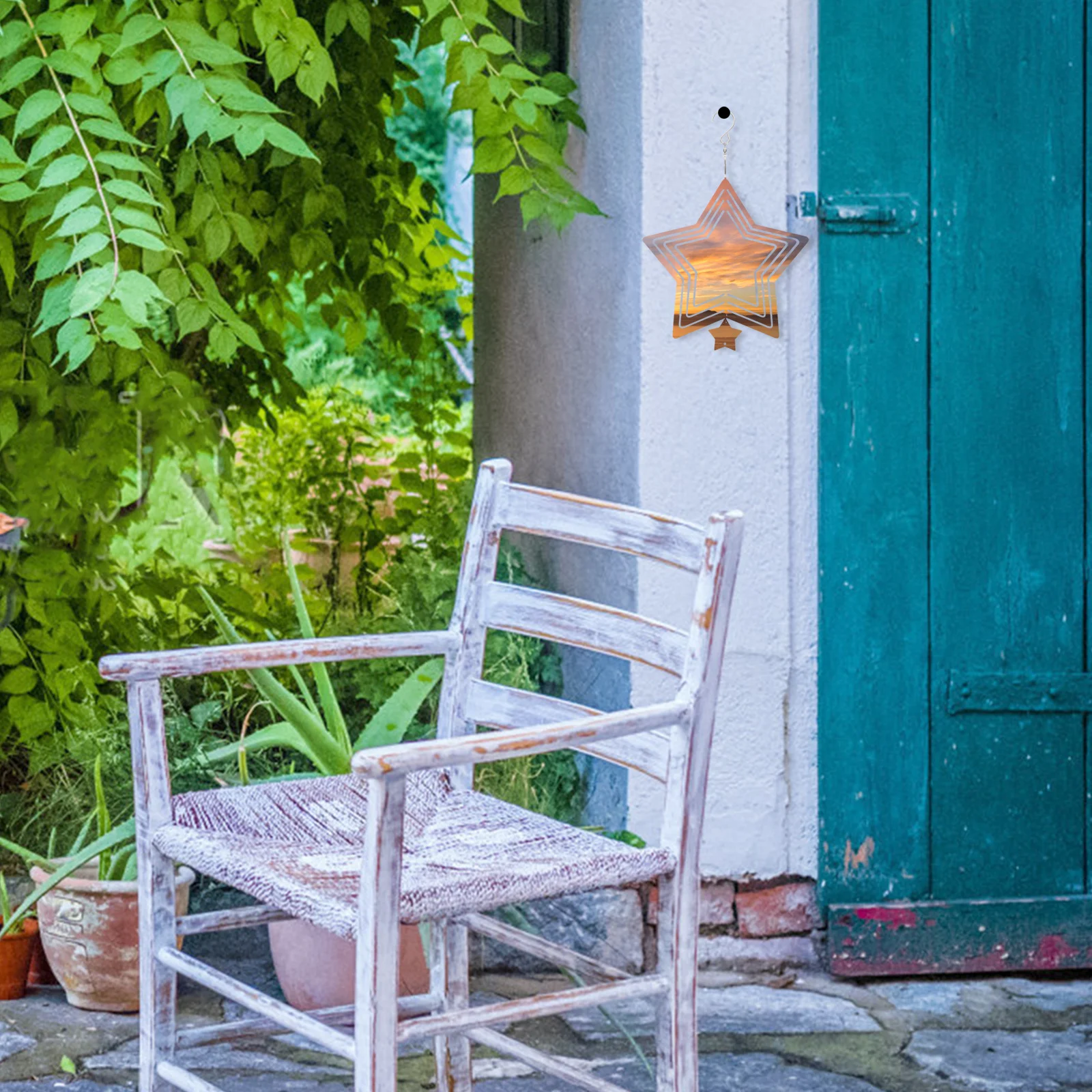 

Aluminum Wind Spinner Sublimation Blank DIY Hanging Garden Decoration Yard Porch Hanging Pendant Craft Sublimation Wind Spinners