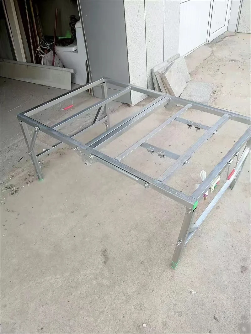 2025 منشار النجارة الجدول خالية من الغبار دفع الجدول دو الدقة المنشار الفولاذ المقاوم للصدأ للطي طاولة العمل متعددة الوظائف 80 120 سنتيمتر #6