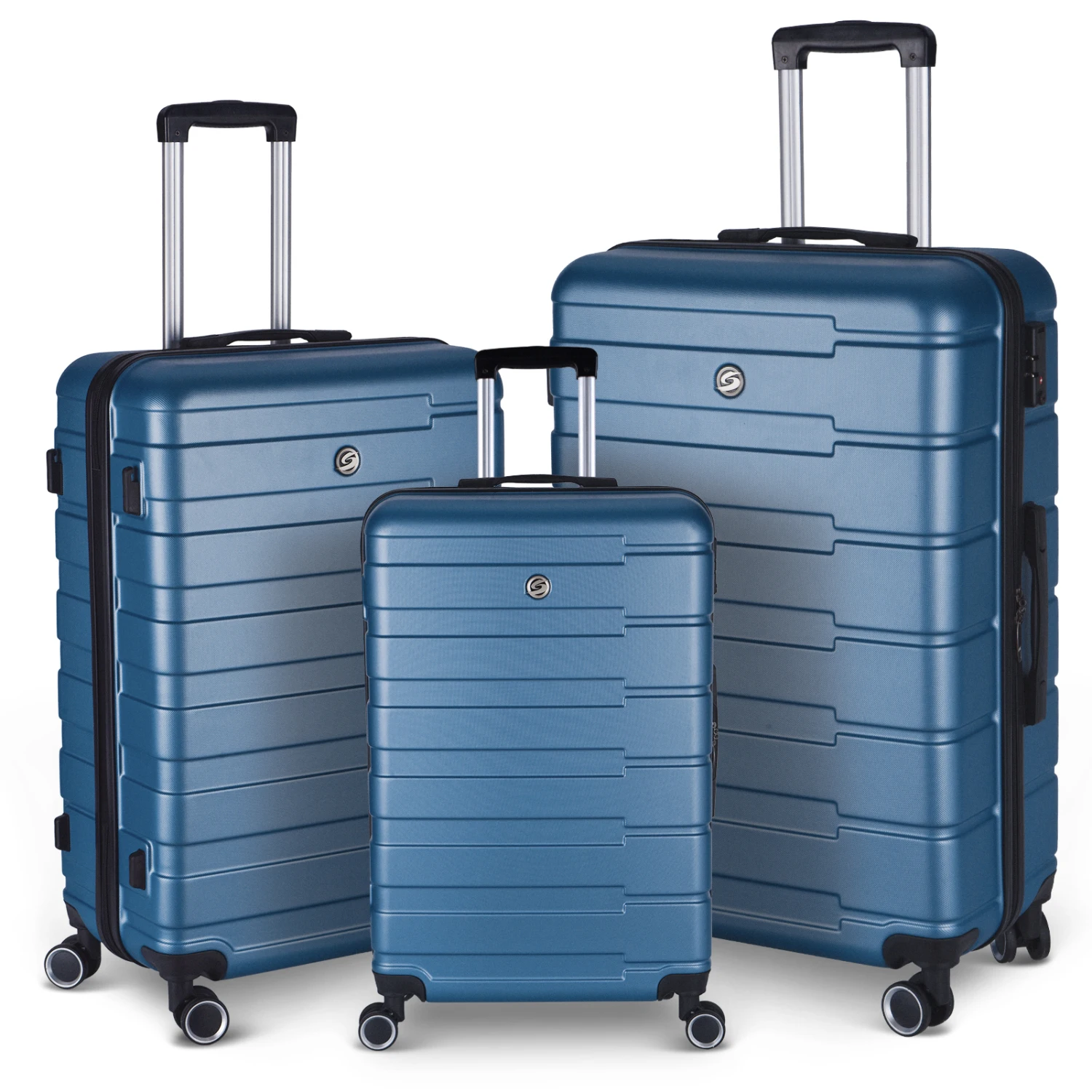 Luggage Suitcase 3 Piece Sets Hardside Carry-on luggage with Spinner Wheels 20