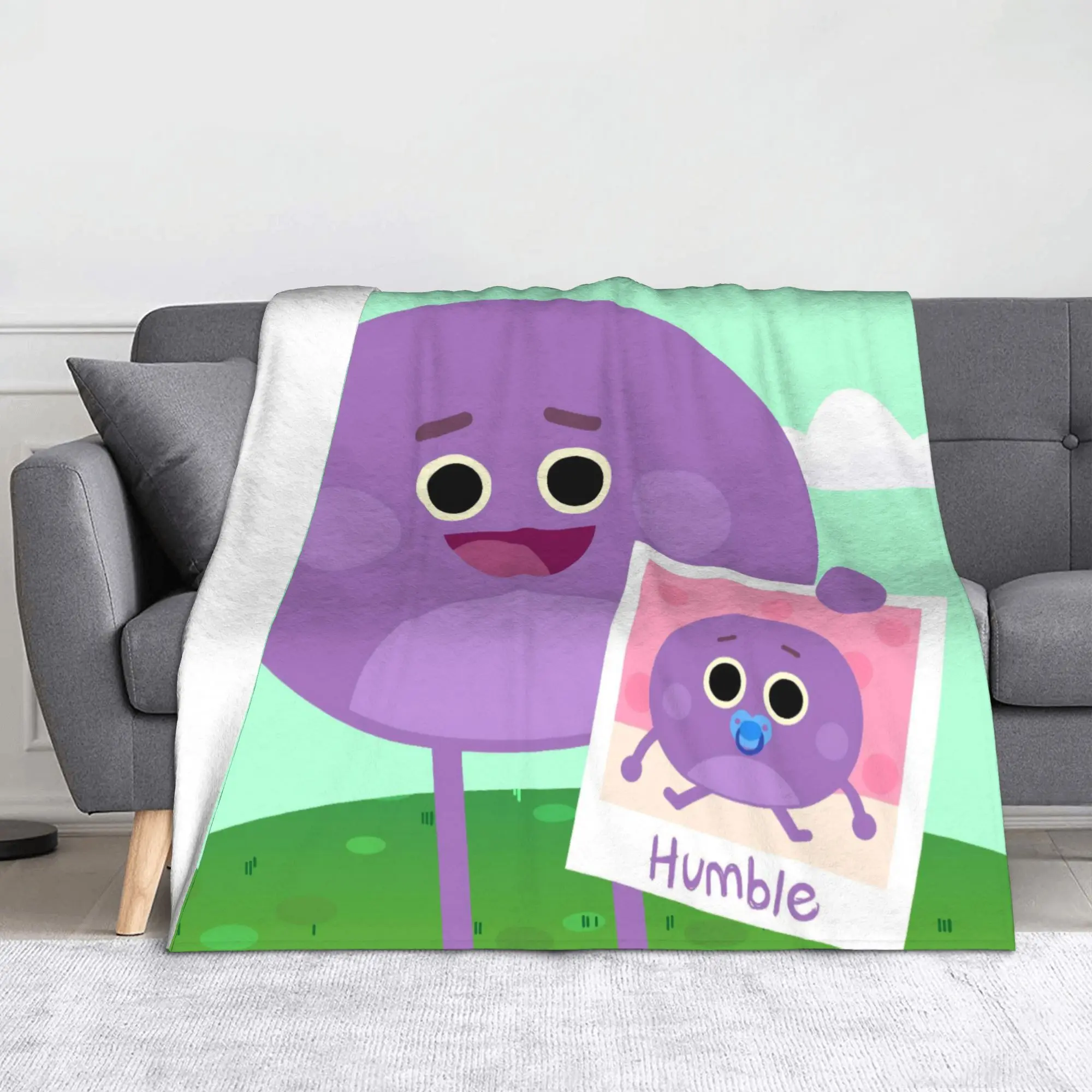 Bumbles Educational Cartoon Nums Blanket Humble Flannel Awesome Warm Throw Blanket for Bedding Lounge All Season Travel