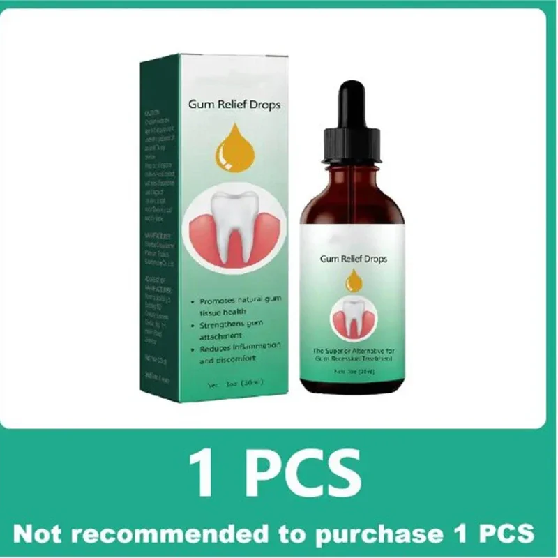 Gum Repair Drops Relieve Receding Gingival Swelling Gum Clean Care Oral Periodontal Hygiene Remove Stain Removal Yellow Product