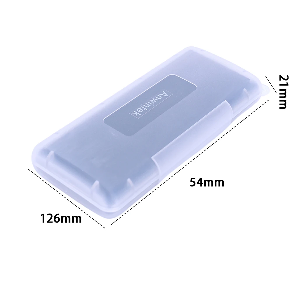6-in-1 transparente Mini-SD-Speicherkarten-Schutzhülle aus EVA-Schaum, antistatische Speicherkarten-Schutzbox, stoßfest, für 6 SD-Karten