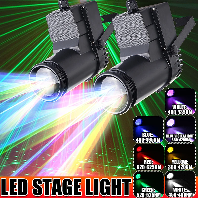 

30W RGBW LED DMX512 Stage Light Pinspot Beam Spotlight 6CH for DJ DISCO Party KTV AC100-240V Stage Lighting Effect