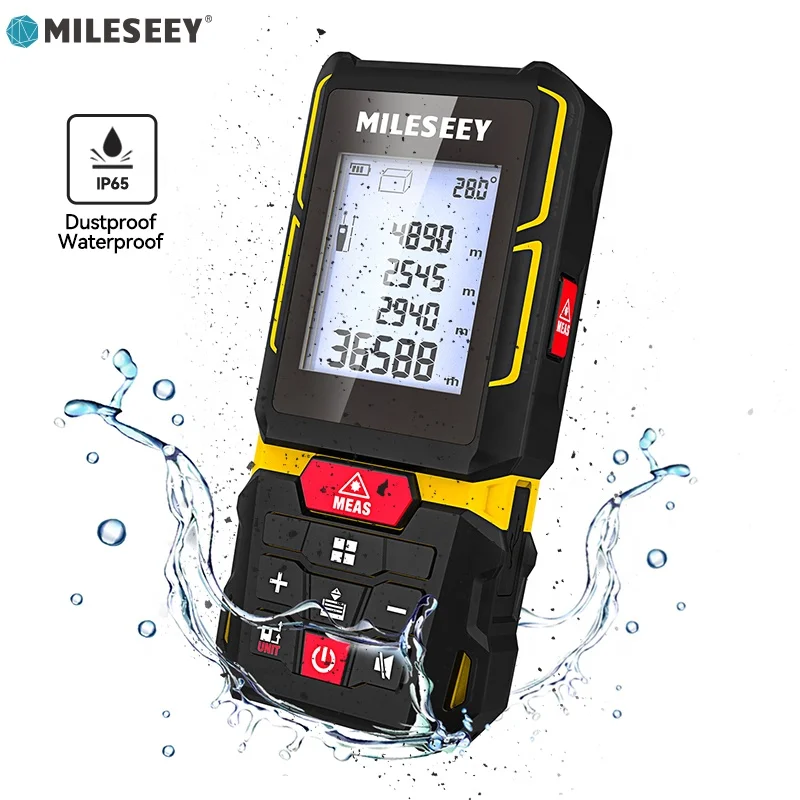 

Лазерный измеритель Mileseey G7 IP65 100 м USB лазерный дальномер прочный домашний декор с винтовыми отверстиями для штатива