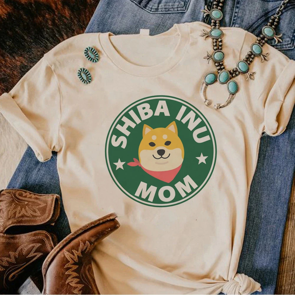 

Shiba Inu top women manga funny anime tshirt girl graphic streetwear 2000s clothing