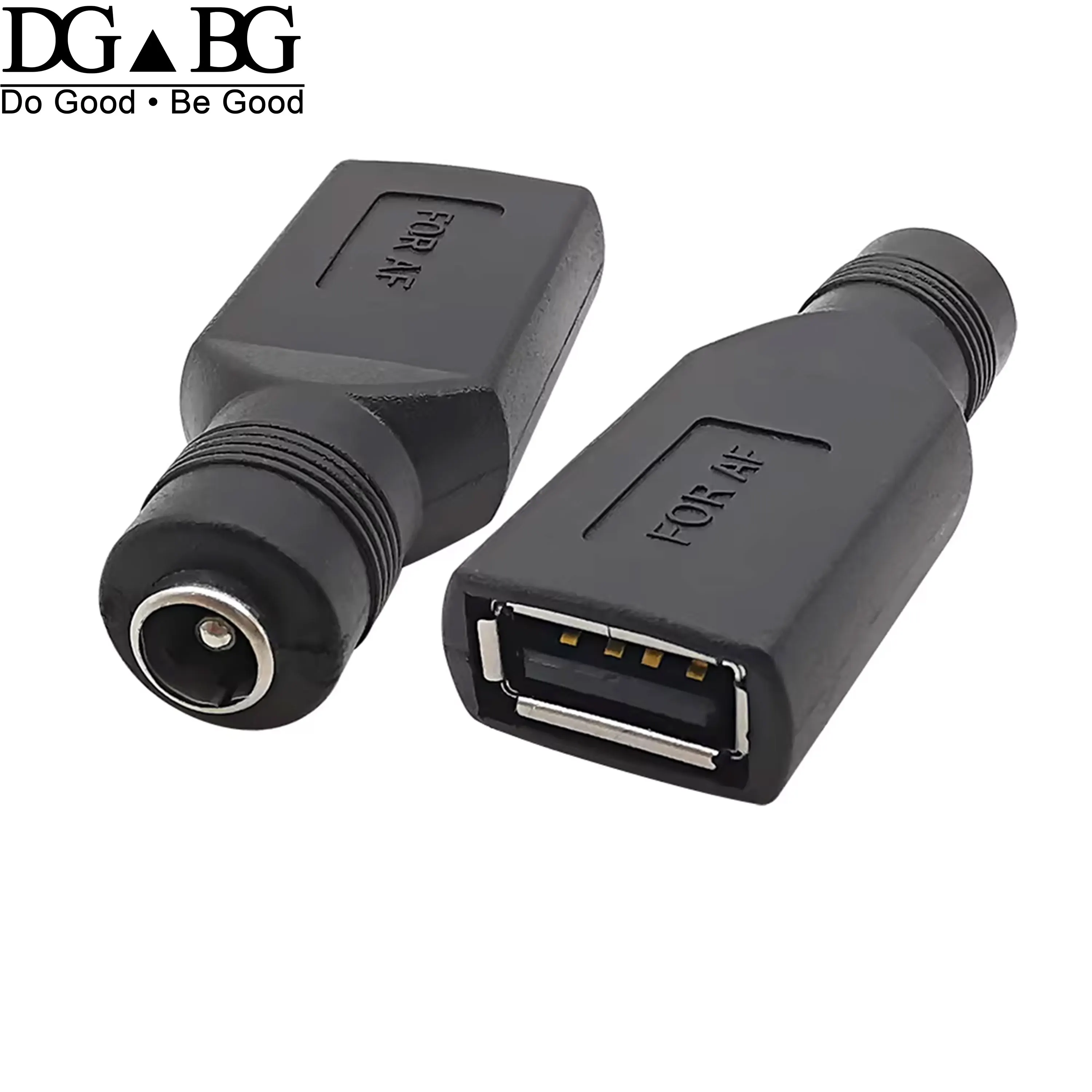 2/5Pcs 5V USB Female Jack to DC 5.5 x 2.1mm Female Socket DC Power Interface Conversion Charger Adapter Connector Accessories