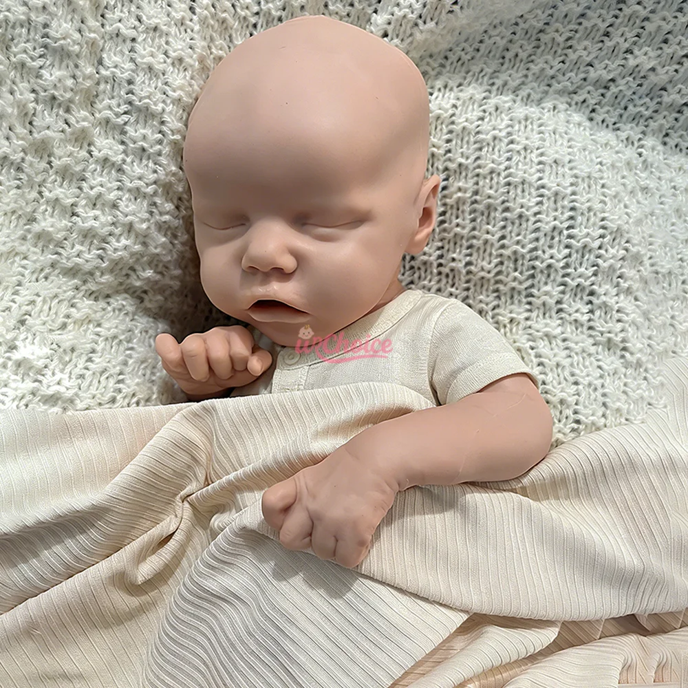 

DIY как настоящий ребенок 17 дюймов гибкая реалистичная силиконовая кукла реборн для маленьких девочек мягкая ручная работа приятная тяжелая 1: вес Preemy