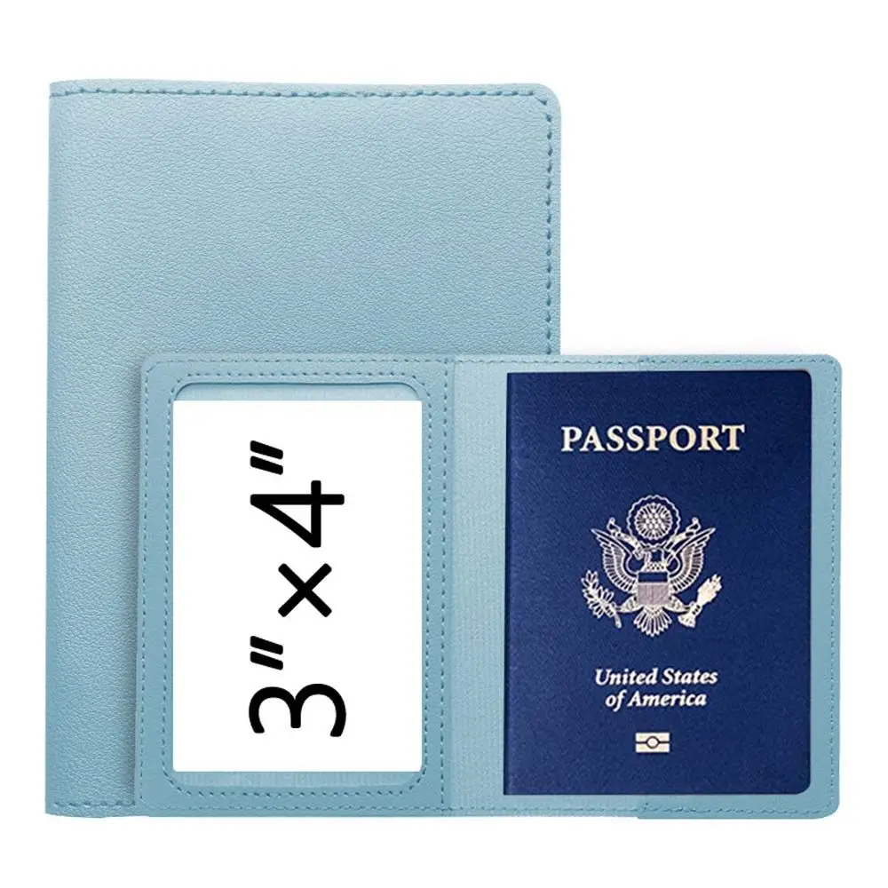 Étui de protection en cuir pour carte de crédit et passeport, accessoires de voyage, pour enregistrement d'avion