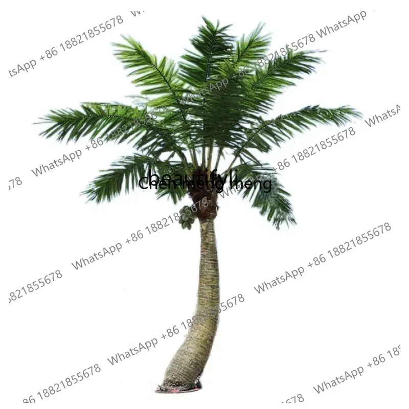 LHY26 ss Simulated coconut tree large indoor decoration outdoor fiberglass fake, water park shopping mall seaweed, palm tree