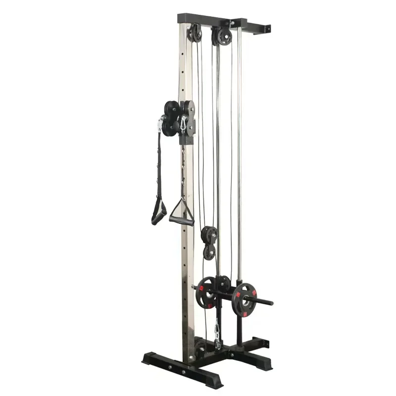 

Be suitable for Home Fitness Strength Gym Home Pulley Tower Cable Station Dual Pulley System Wall Bird Machine Wall Mount Lat Pu
