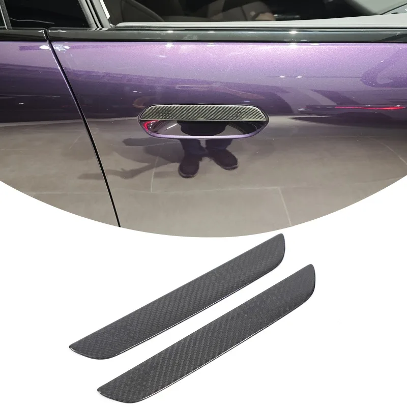 

Real Carbon Fiber Exterior Door Handle Covers for 2022+ BMW 2 Series Coupe G42 (No sensing hole)Car Accessories