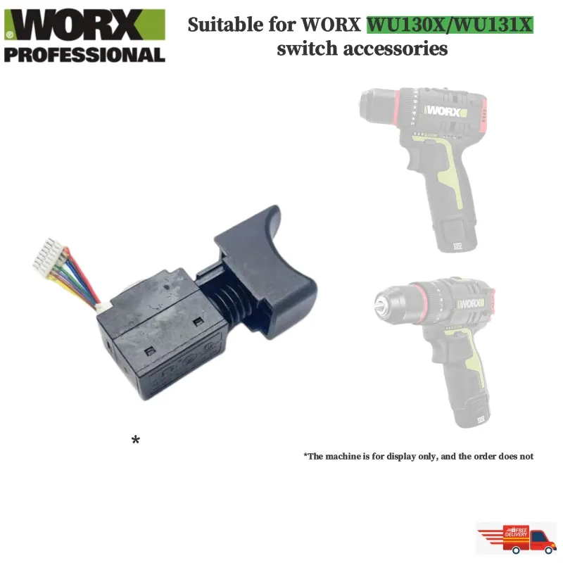 Suitable for WORX WU130X WU131X WU132X WU279 WU388 electric drill electric hammer electric wrench switch