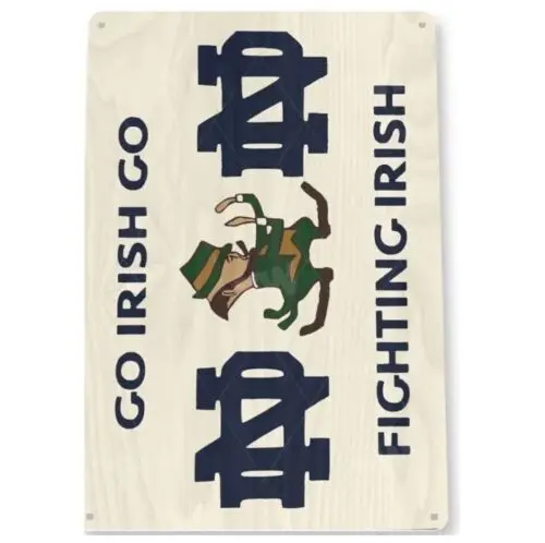 Fighting Irish Sign  Metal Tin Sign 8″ x 11″ Made in USA