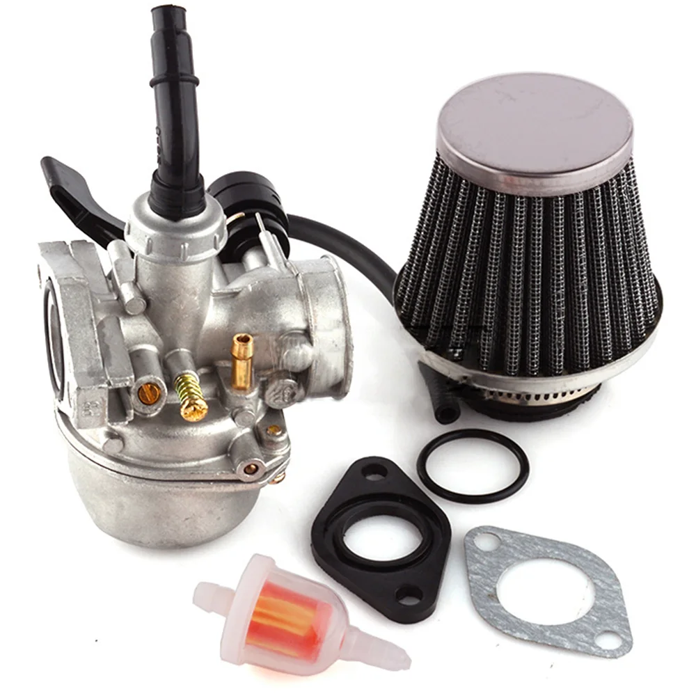 คาร์บูเรเตอร์คาร์บี้&กรองอากาศ ATV คาร์บูเรเตอร์ PZ19 สำหรับ 50cc 70cc 80cc 90cc 110cc 125cc พร้อมกรองน้ำมันเชื้อเพลิงและกรองอากาศ 35 มม.