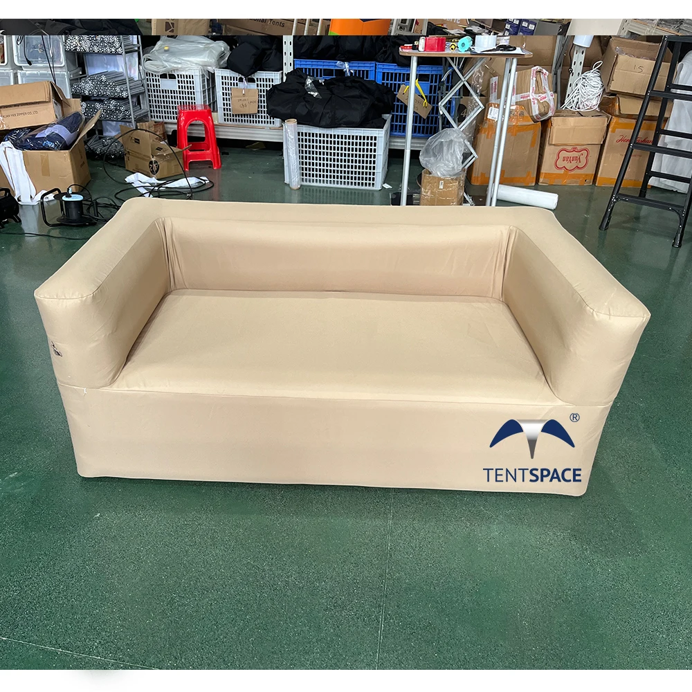 Factory Customized Design Air Sealed Two People Inflatable Sofa Set Inflatable Double Seat for Exhibition Event Race