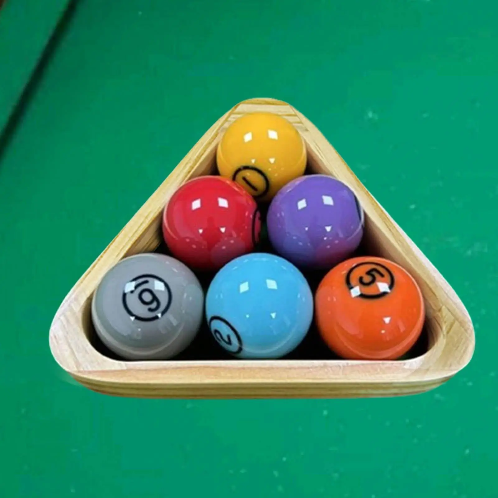 

Pool Table Triangle Ball Rack Wood Equipment Billiard Ball Rack for Home Game Billiards Table Billiard Room Snooker Indoor Game