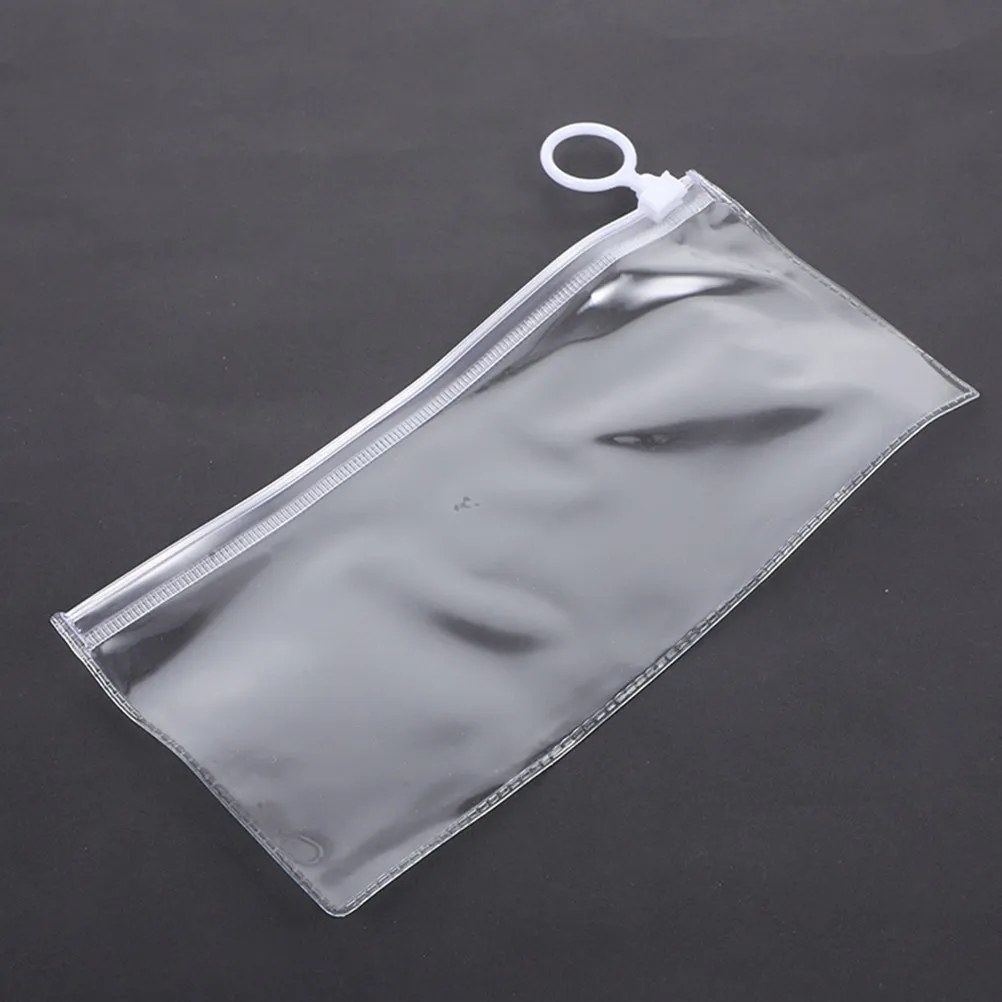 

Прозрачная сумка для карандашей, 30 шт., многофункциональный органайзер для канцелярских принадлежностей из ПВХ с гладкой молнией, держатель для ручек с защитой от царапин для офиса и школы