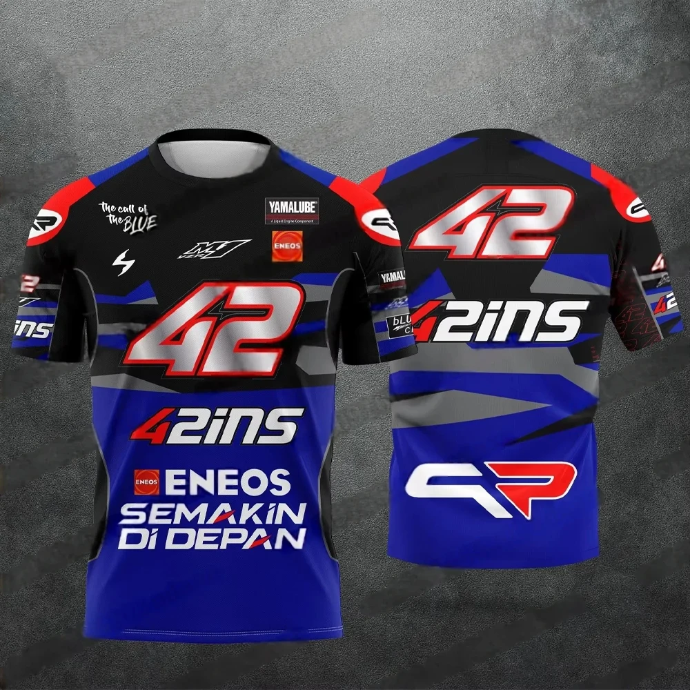 

Men's Alex Rins 42 T-shirt Fabio Quartararo 20 Cycling Jersey Outdoor Sports Quick Drying Tee Daily Casual Oversized T-shirt