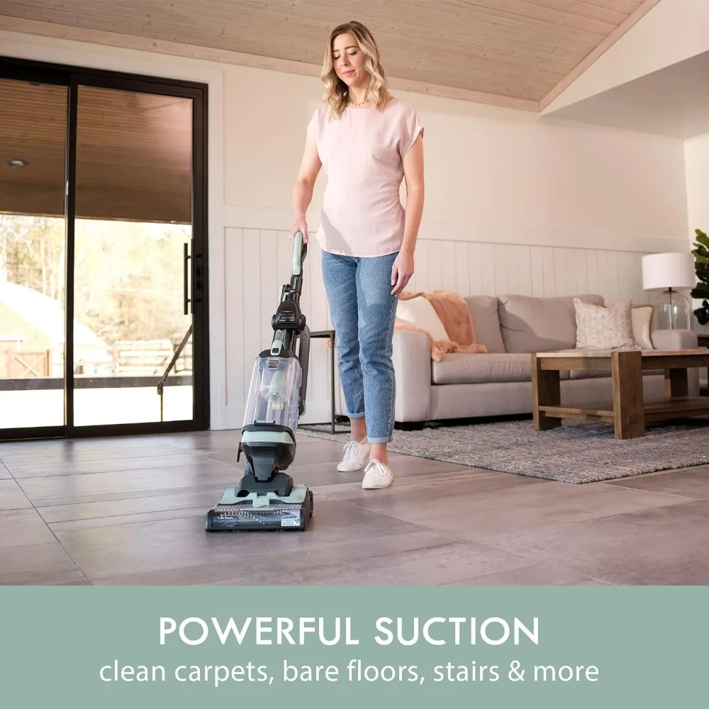 DU1275 Bagless Upright Vacuum Lightweight Carpet Cleaner with 4 Height Adjustment, Hair Eliminator brushroll