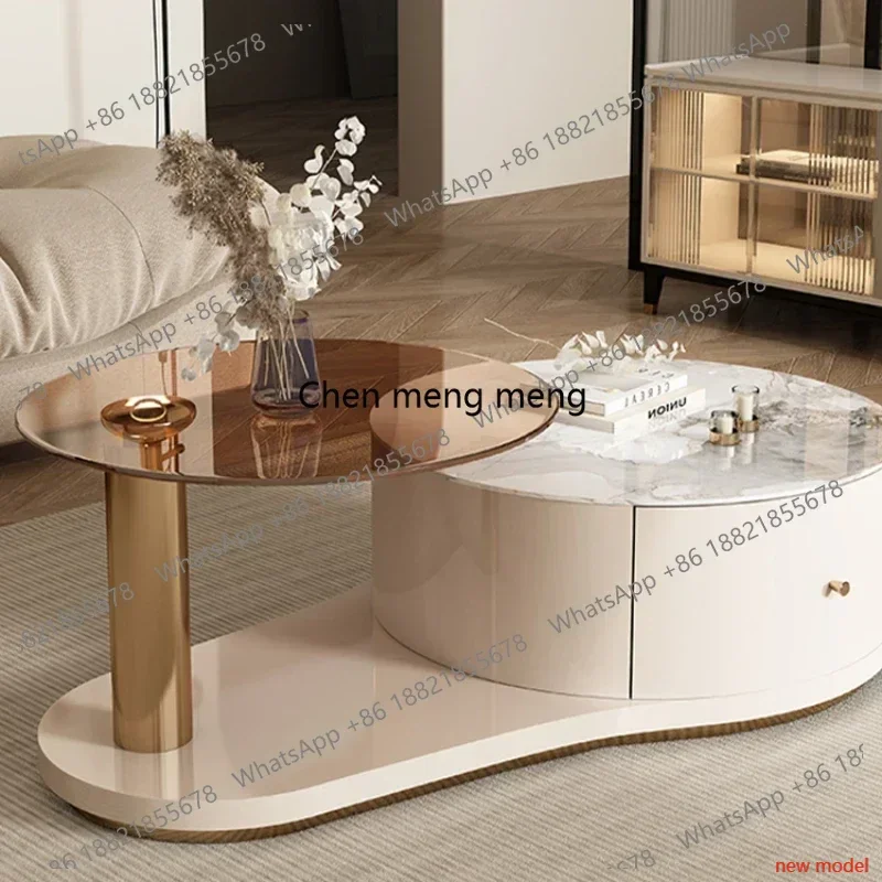 A178Organizer Modern Coffee Table Lift Up High Mobile Living Room Coffee Table Mesa Lateral Apartamento Couchtisch Home Furnitur