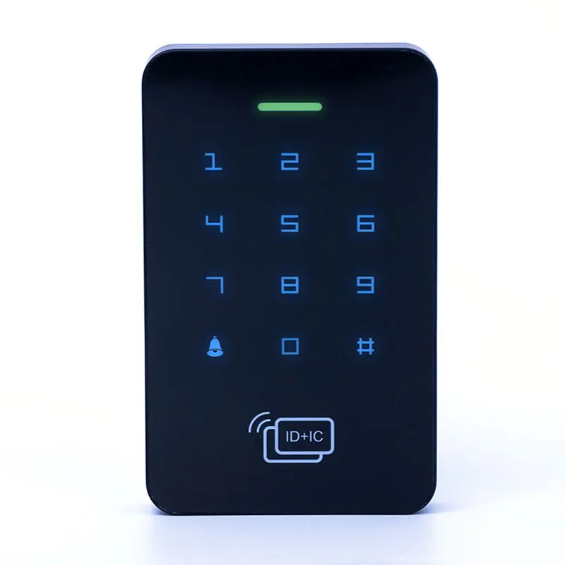 Double  Frequency Access Control ID/IC/NFC 125k And 13.56M Password Door Machine Outdoor Waterproof IP67 Backlight Touch Keypad