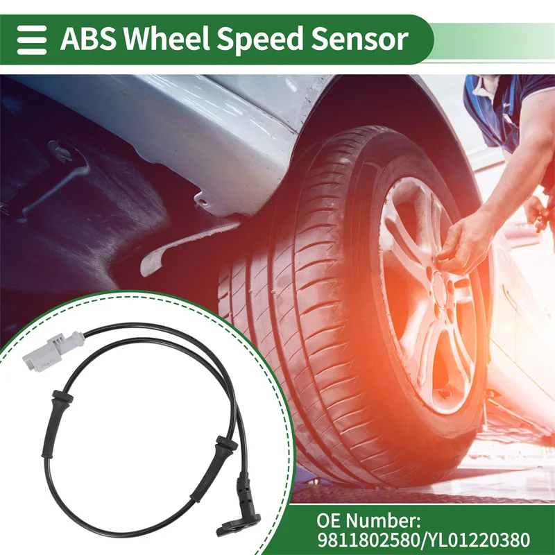 ل 307 308 408 3008 سيتروين C4L عجلة خلفية سرعة الاستشعار الأمامي والخلفي ABS سرعة الاستشعار ABS الاستشعار 9811802580 #2