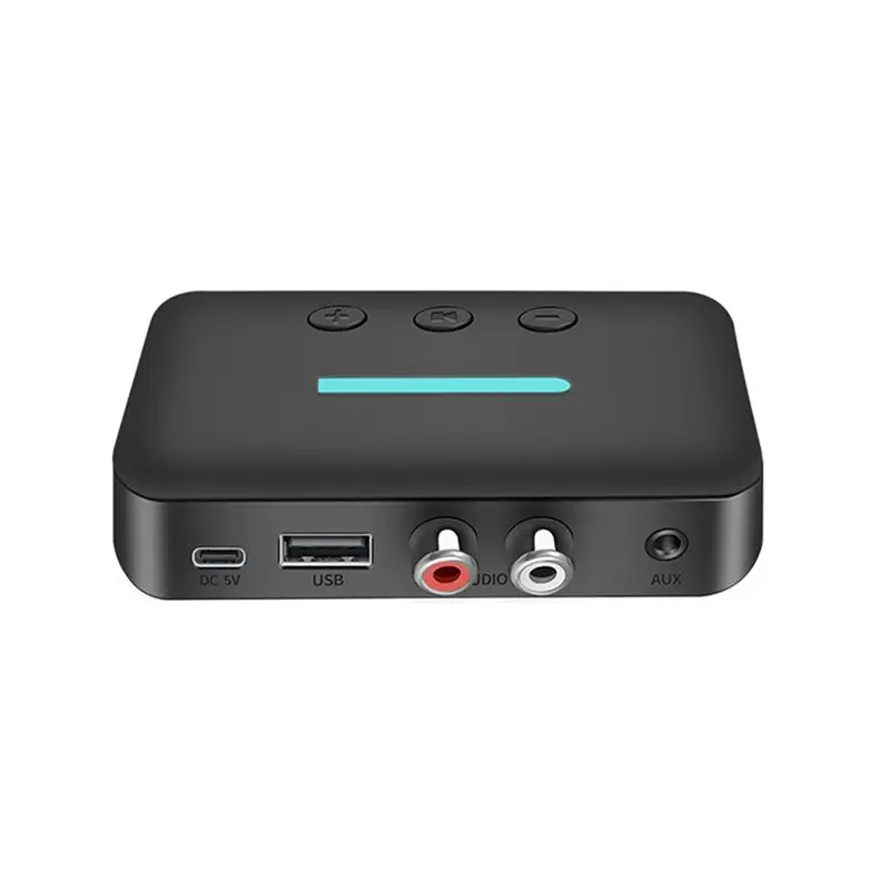 

A75Q-USB Bluetooth 5.3 Audio Receiver Adapter Wireless Stereo Music 3.5Mm AUX R/L Support U-Disk Playback For Desktop Speaker