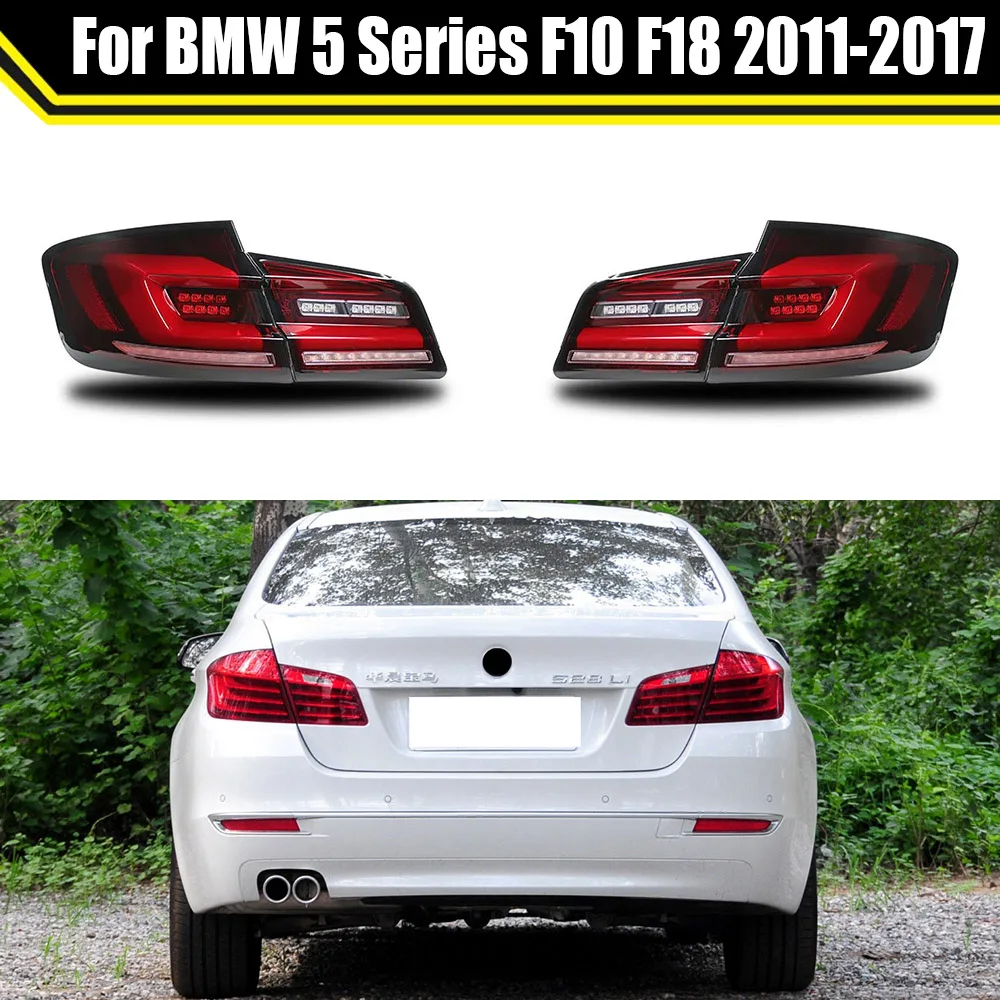 

Taillight Assembly For BMW 5 Series F10 F18 2011-2017 Old Model Tail Lights Modified Upgraded New LED Rear Through-Type Taillamp