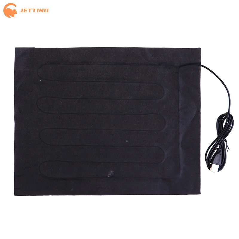 (New) 24x30cm 5V USB Heating Heater Pad Massage For Warming Body Foot Winter Portable Warm Plate For Mouse Pad Shoes Golves