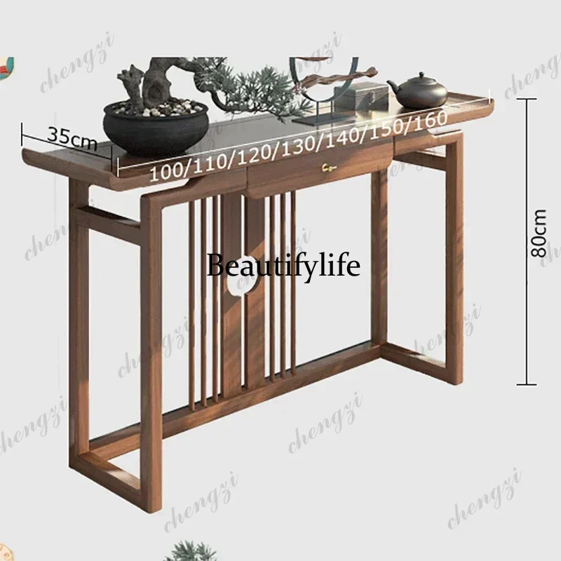 Decor Aesthetic Entrance Table Narrow Minimalist Natural Wooden Corner Table Small Modern Mesa Esquinera Furniture Living Room