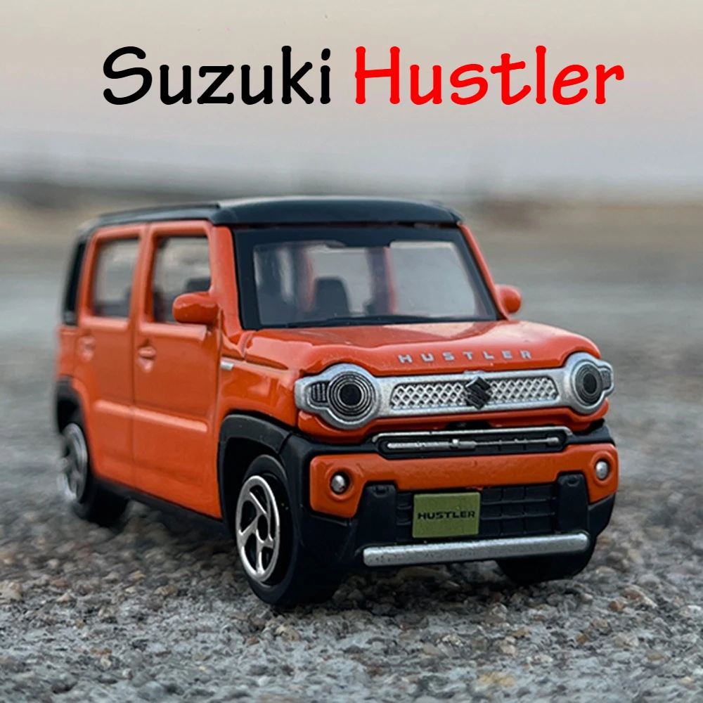 

1:48 Scale Suzuki Hustler 2020 Alloy Miniature Model Toy Diecast Car Rubber Tire Wheel Suspension Collect Cars Birthday Ornament