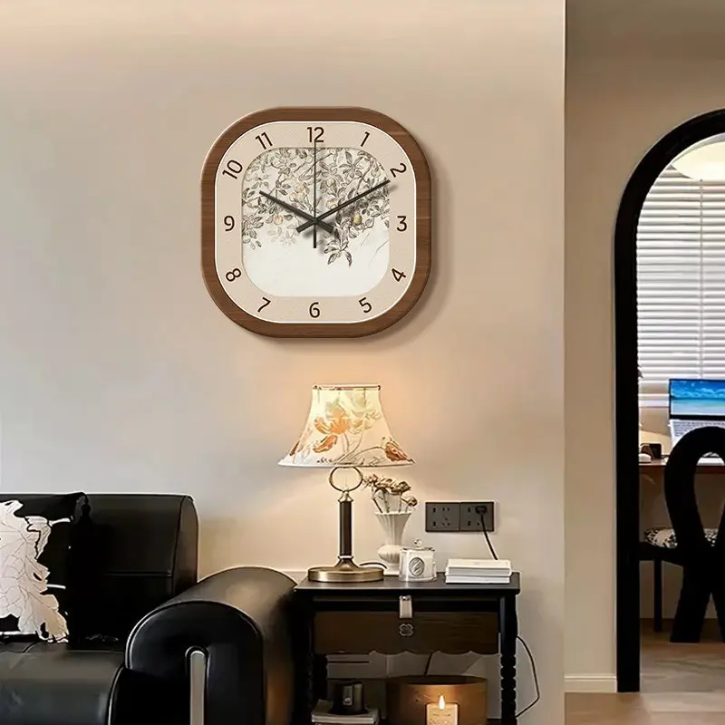 Y*-Chinese Style Creative Wall Clocks Vintage Interior Aesthetic Design Silent Wall Watch Creative Fashion Duvar Home Decoration