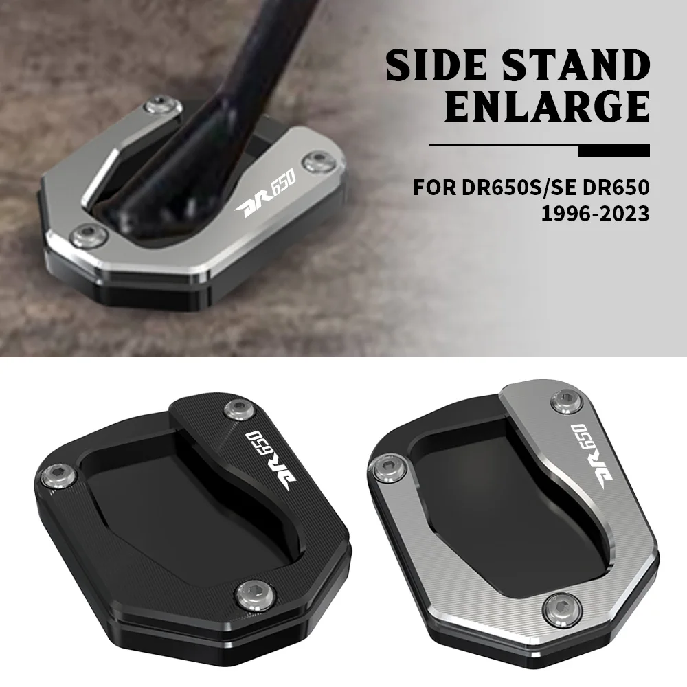 

FOR SUZUKI DR650S/SE DR650 DR650SE/SEM 1996-2023 CNC Accessories Foot Side Stand Pad Plate Kickstand Enlarger Support Extension